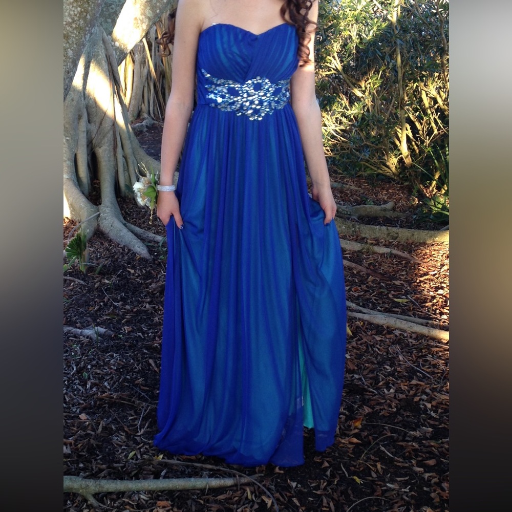 Prom or Formal Gown By Jodi Kristopher 2014 Size 1 Extra Small Petit Strapless